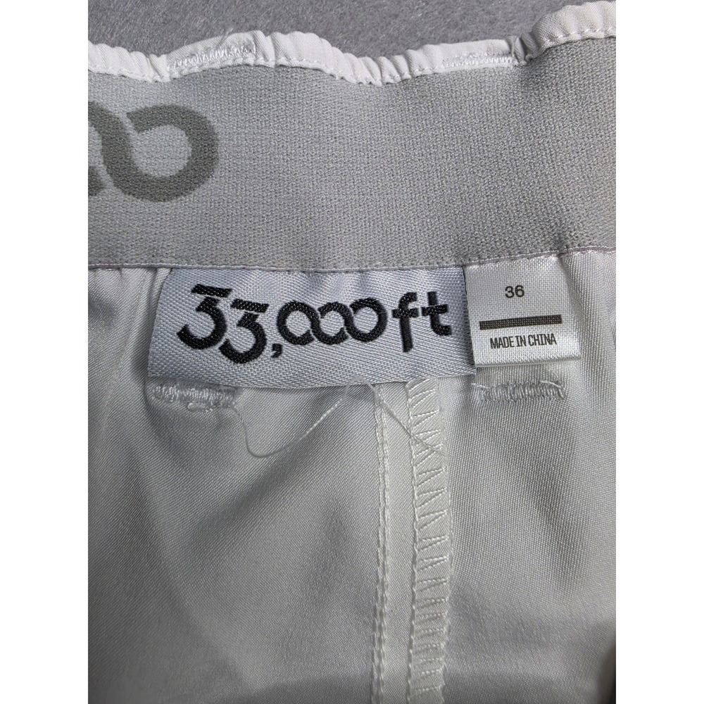 33,000ft Golf Shorts Men's 36 White 4-Way Stretch Quick-Dry Performance NWT - Picture 5 of 9